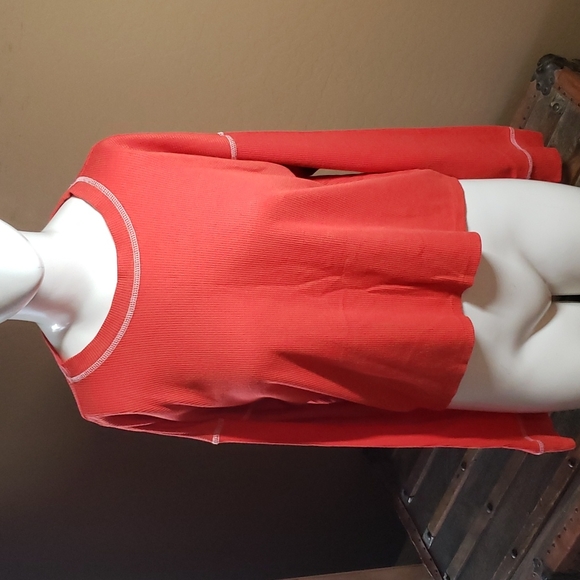 Forever 21 Burnt Orange Cropped Thermal Top (0488) 💥 - Picture 1 of 6